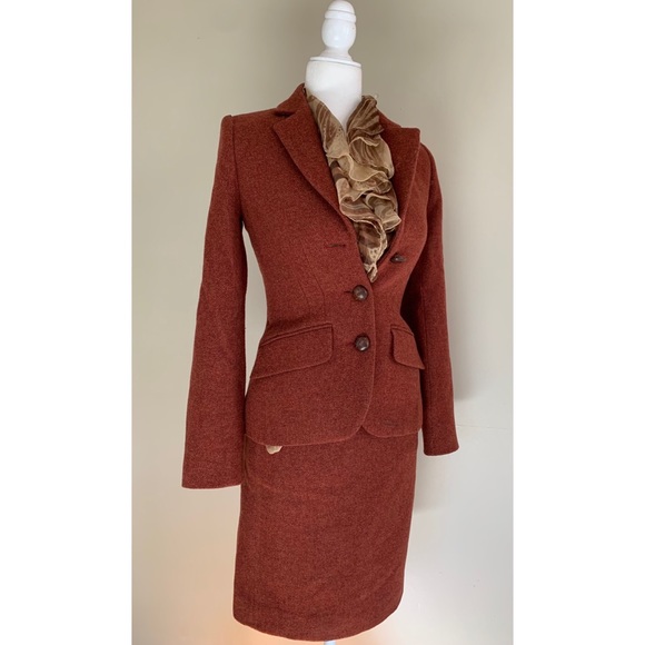 Vintage Austin Reed Wool Tweed Suit Size 6 - Picture 10 of 16